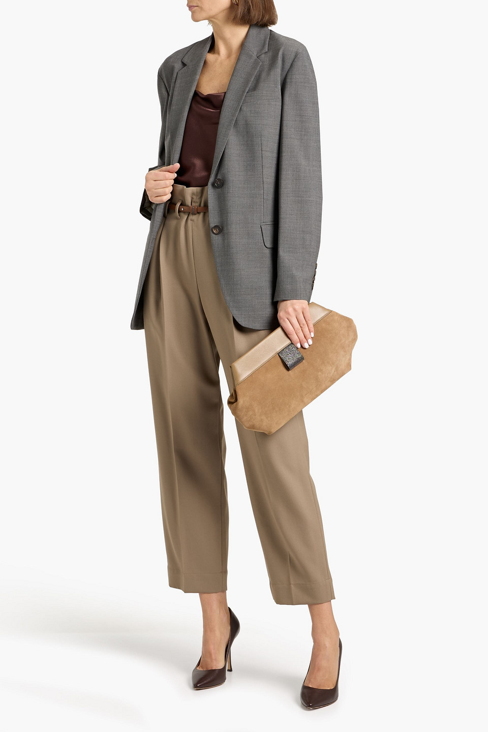  Brunello Cucinelli - Wool-blend Blazer - Gray - It 40 