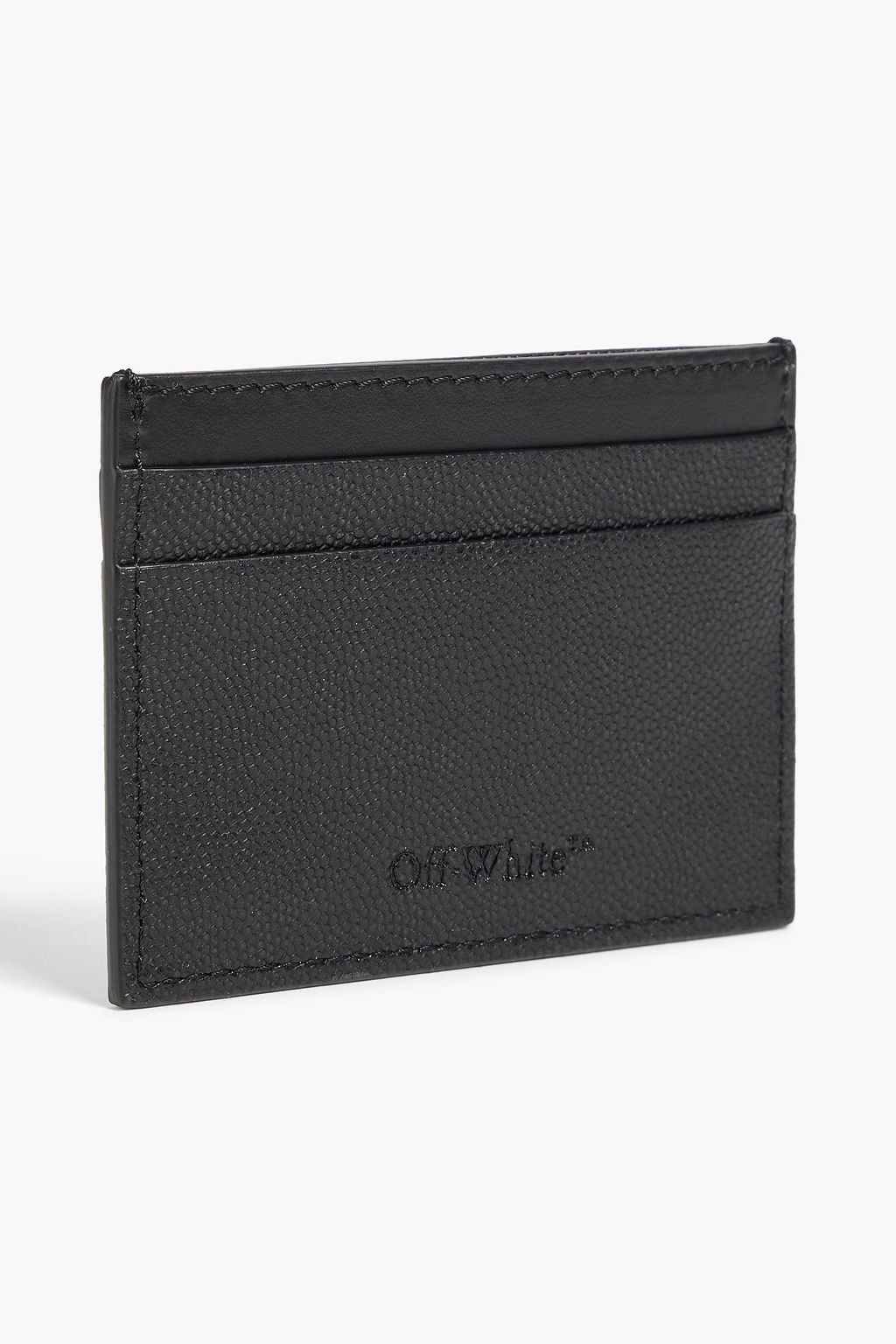 OFF-WHITE™ Jitney pebbled-leather cardholder | THE OUTNET