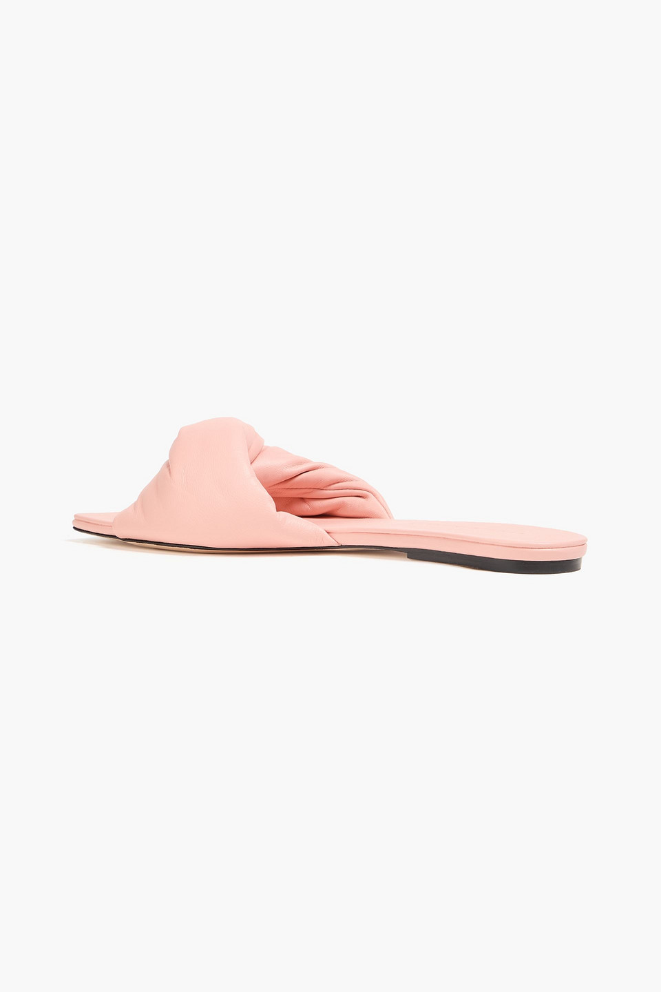  Studio Amelia - Twisted Front Leather Slides - Pink - Eu 35 