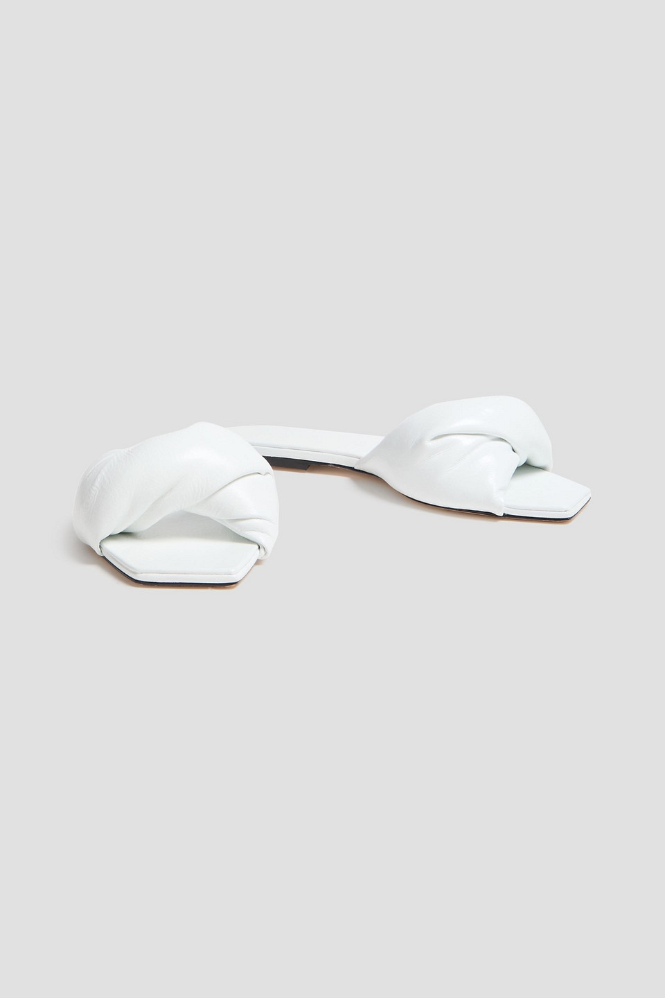  Studio Amelia - Twisted Leather Slides - White - Eu 35 