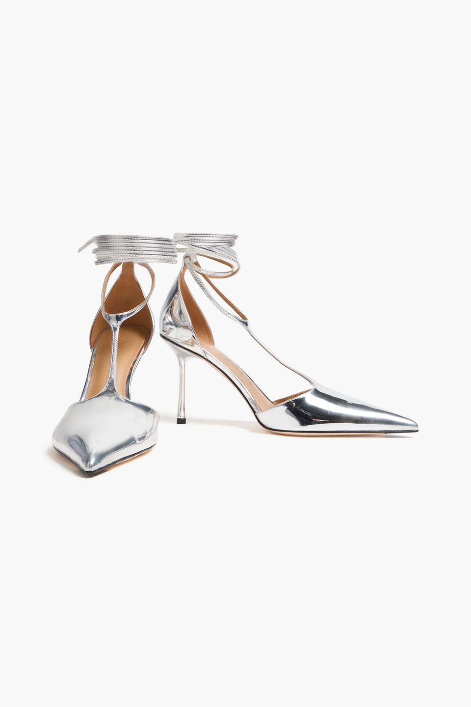  Studio Amelia - Gisele 90 Mirrored Pumps - Metallic - Eu 37 