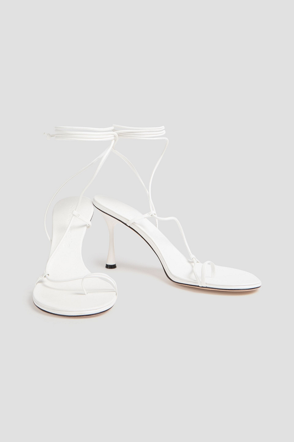  Studio Amelia - Emily Leather Sandals - White - Eu 39 