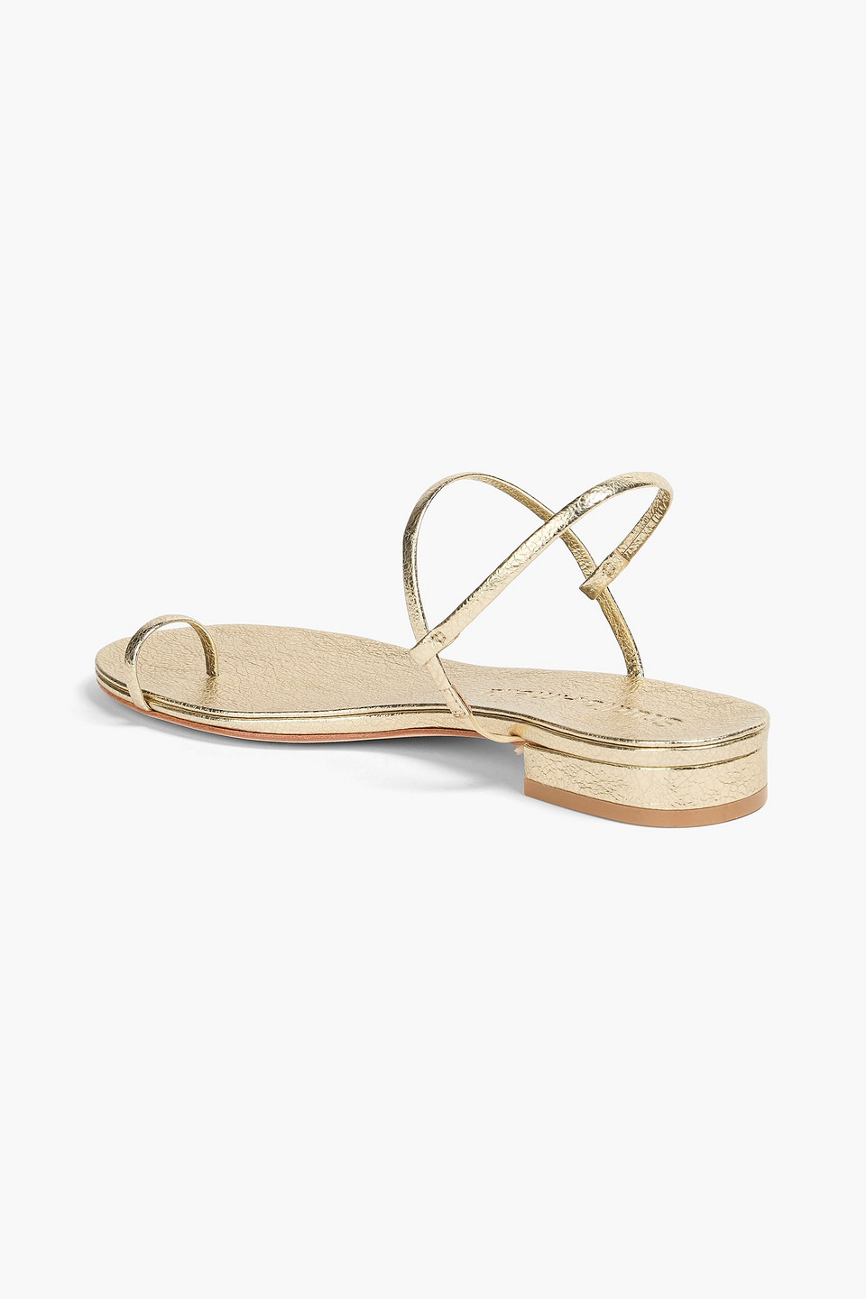  Studio Amelia - Slingback-sandalen „edith“ Aus Metallic-leder - Metallic - Eu 37 