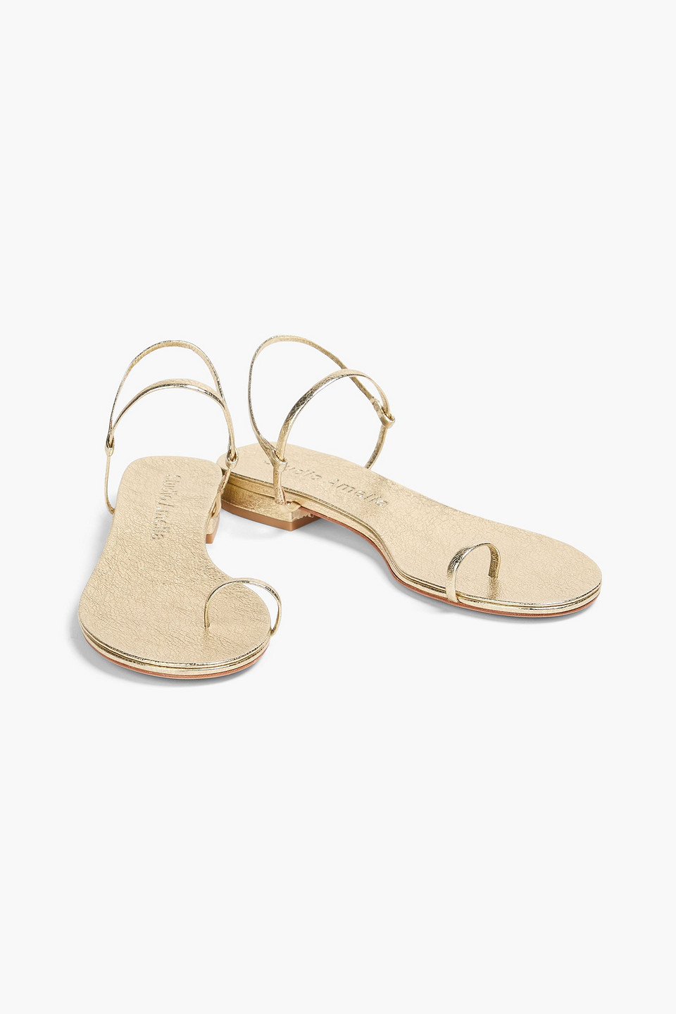  Studio Amelia - Slingback-sandalen „edith“ Aus Metallic-leder - Metallic - Eu 37 