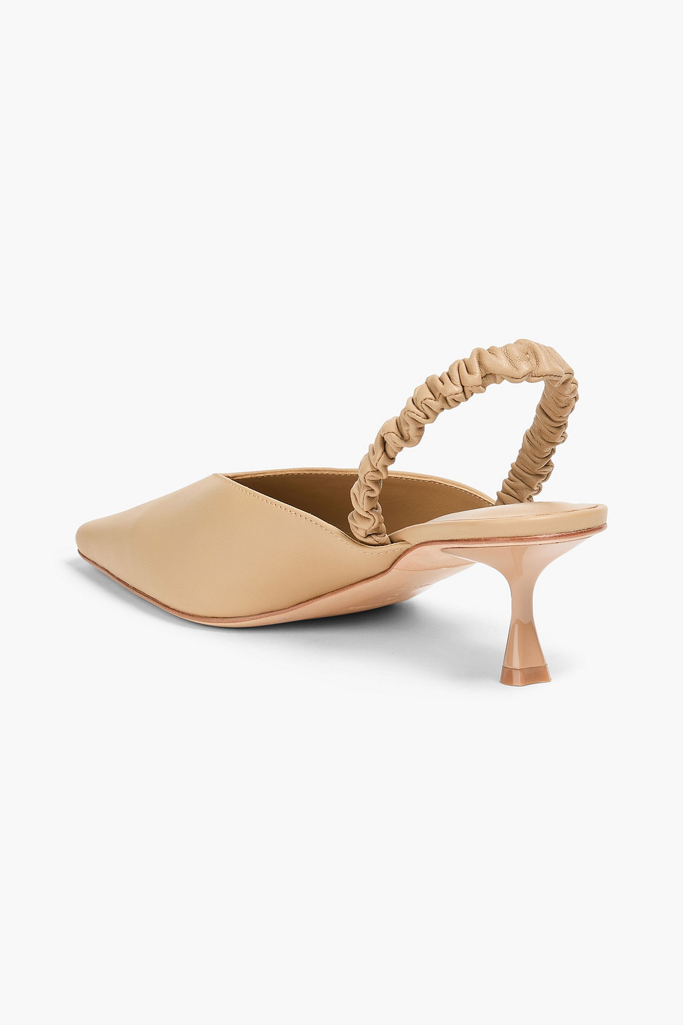  Studio Amelia - Zadie 50 Leather Slingback Pumps - Neutral - Eu 36 