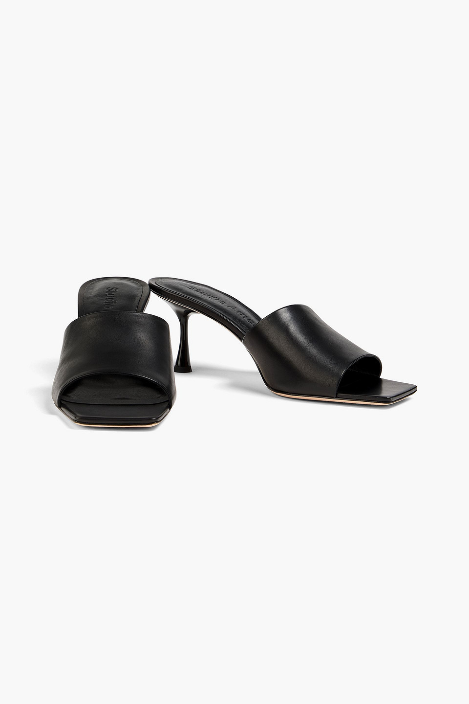  Studio Amelia - Classic 70 Leather Mules - Black - Eu 36 