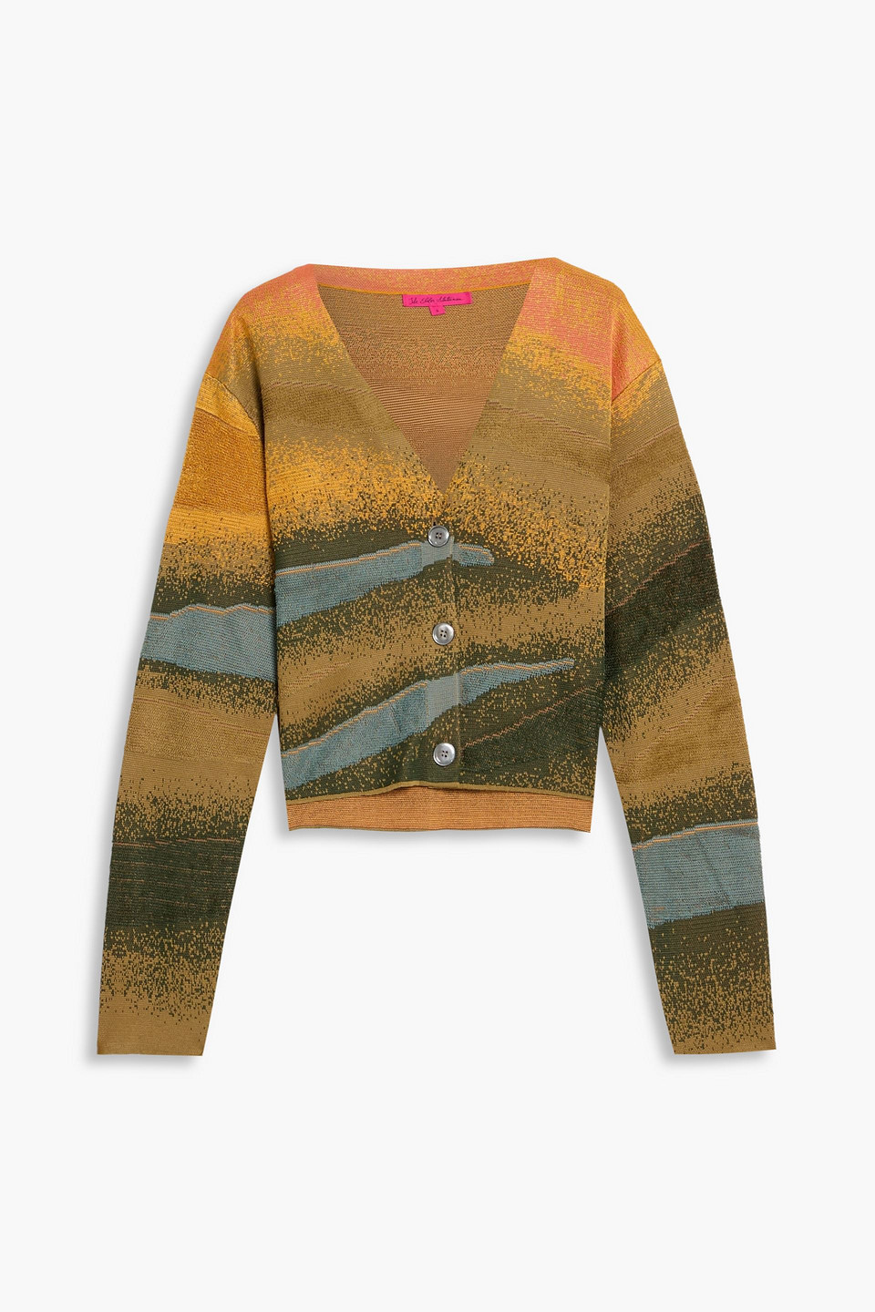 The Elder Statesman Jacquard-knit Cardigan In Multi