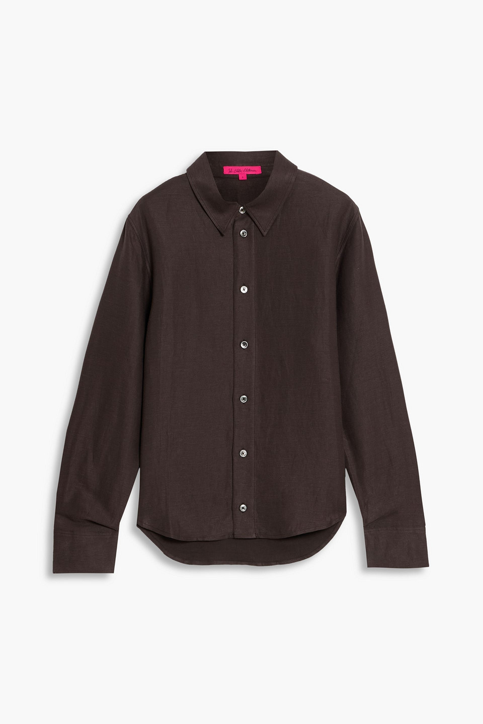 the elder statesman - easy twill shirt - brown - xs