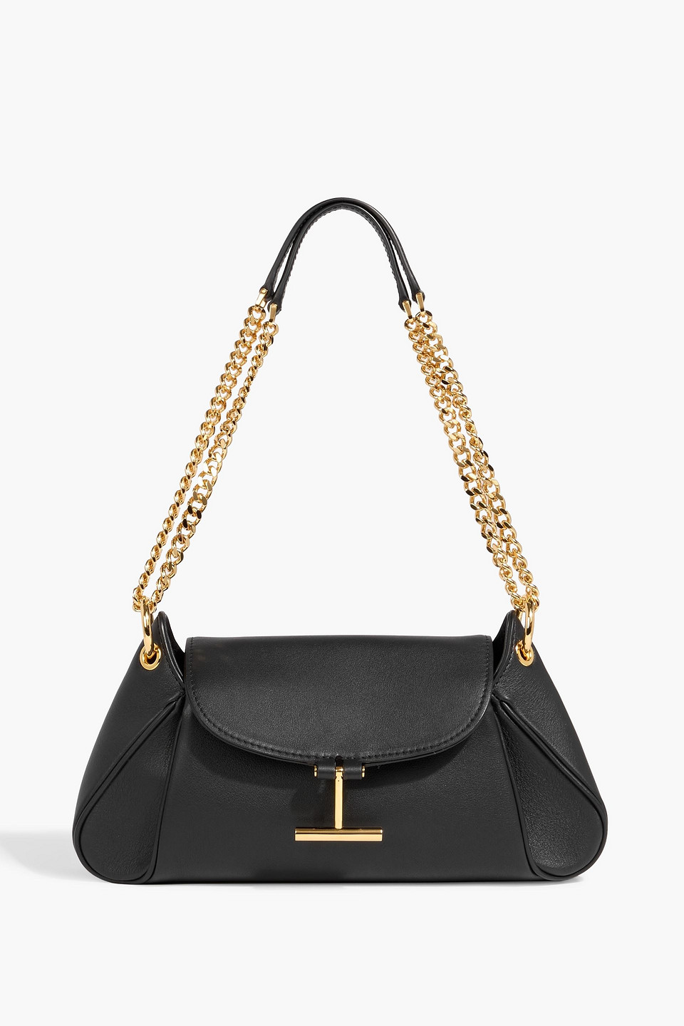 tom ford - tara leather shoulder bag - black - onesize