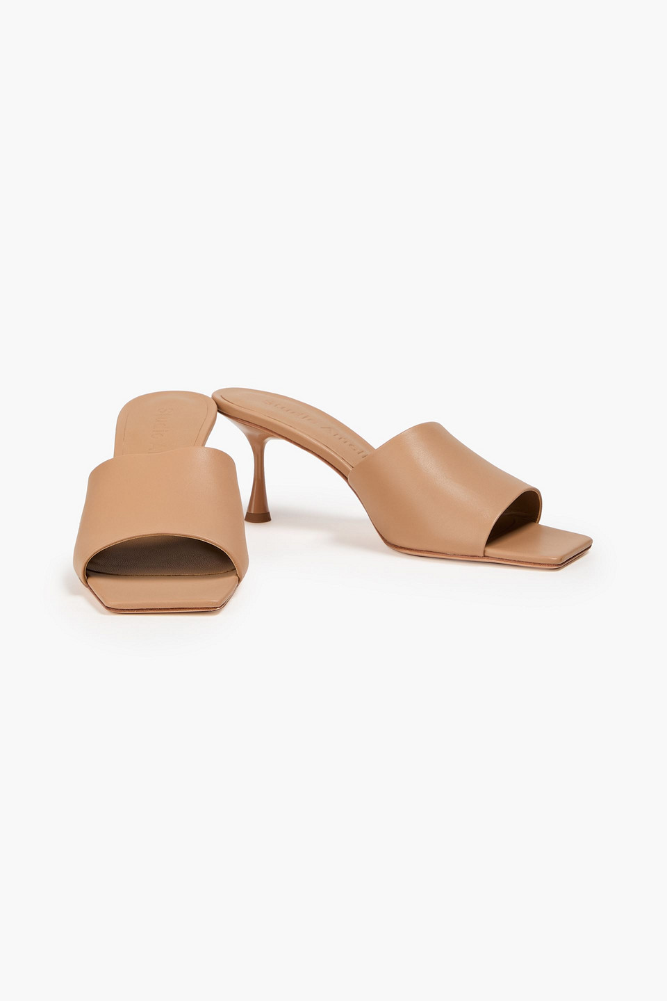  Studio Amelia - Classic 70 Leather Mules - Neutral - Eu 38 
