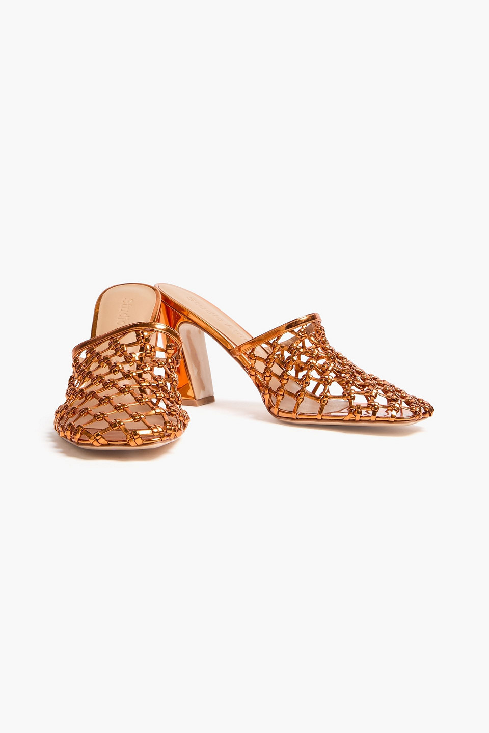  Studio Amelia - Mules „silas“ Aus Verspiegeltem Webstoff - Metallic - Eu 36 