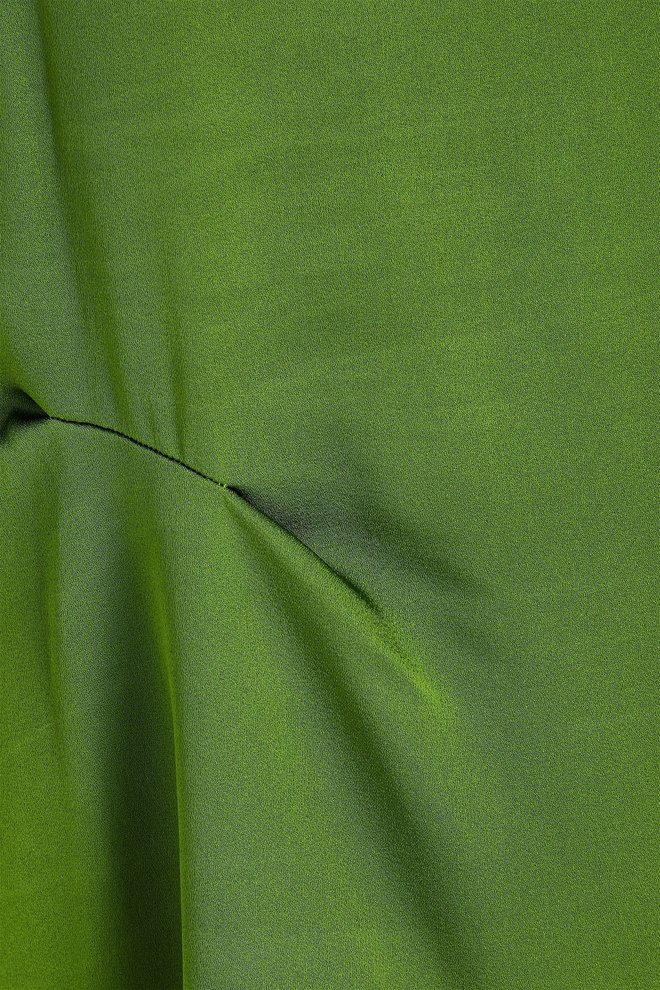 Victoria Beckham Draped Pleated Detail Top In Algae In Multi