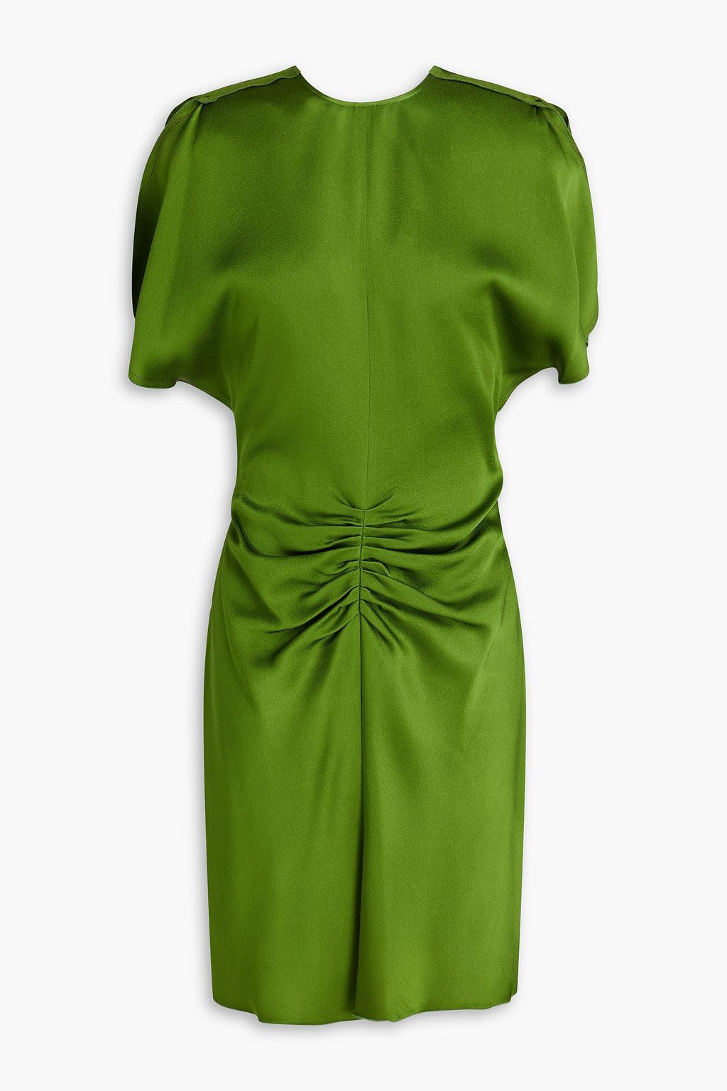 victoria beckham green silk dress VICTORIA BECKHAM Silk mid-length dress -w/ Tags - 42 IT