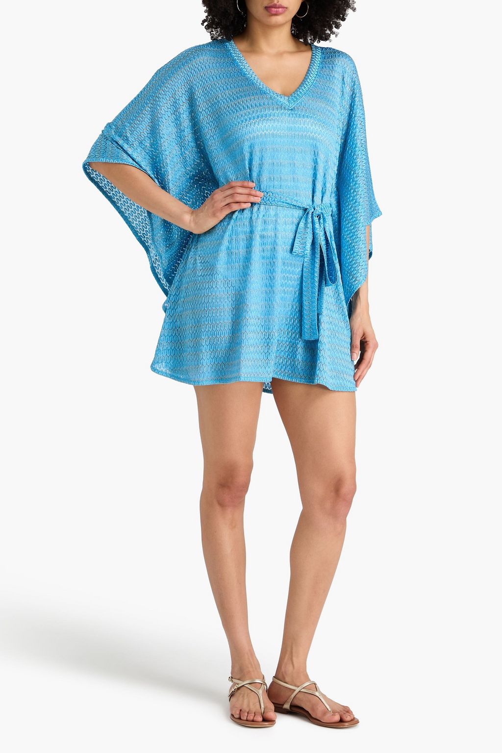 melissa odabash metallic dress Melissa Odabash One-Shoulder Metallic Fil Coup Organza Maxi Dress Size In  Gold - 50% Off