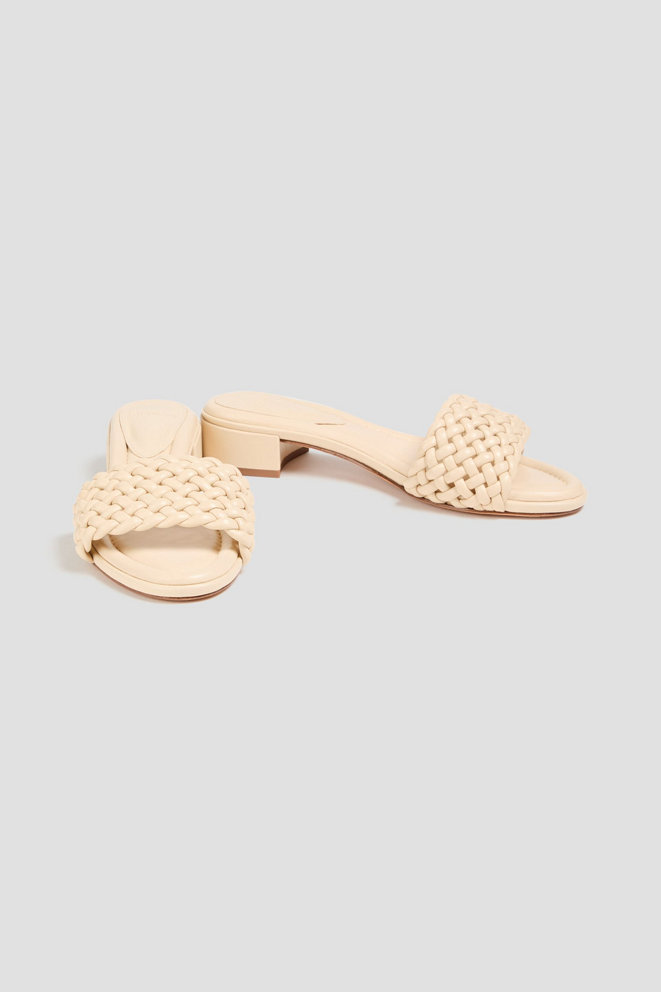  Alexandre Birman - Mules Aus Leder Mit Flechtdetails - Weiß - Eu 36.5 