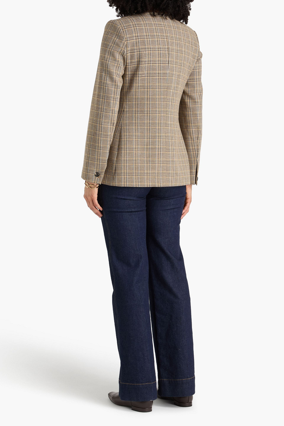 Rag & Bone Evia Houndstooth Wool-blend Tweed Blazer In Multi