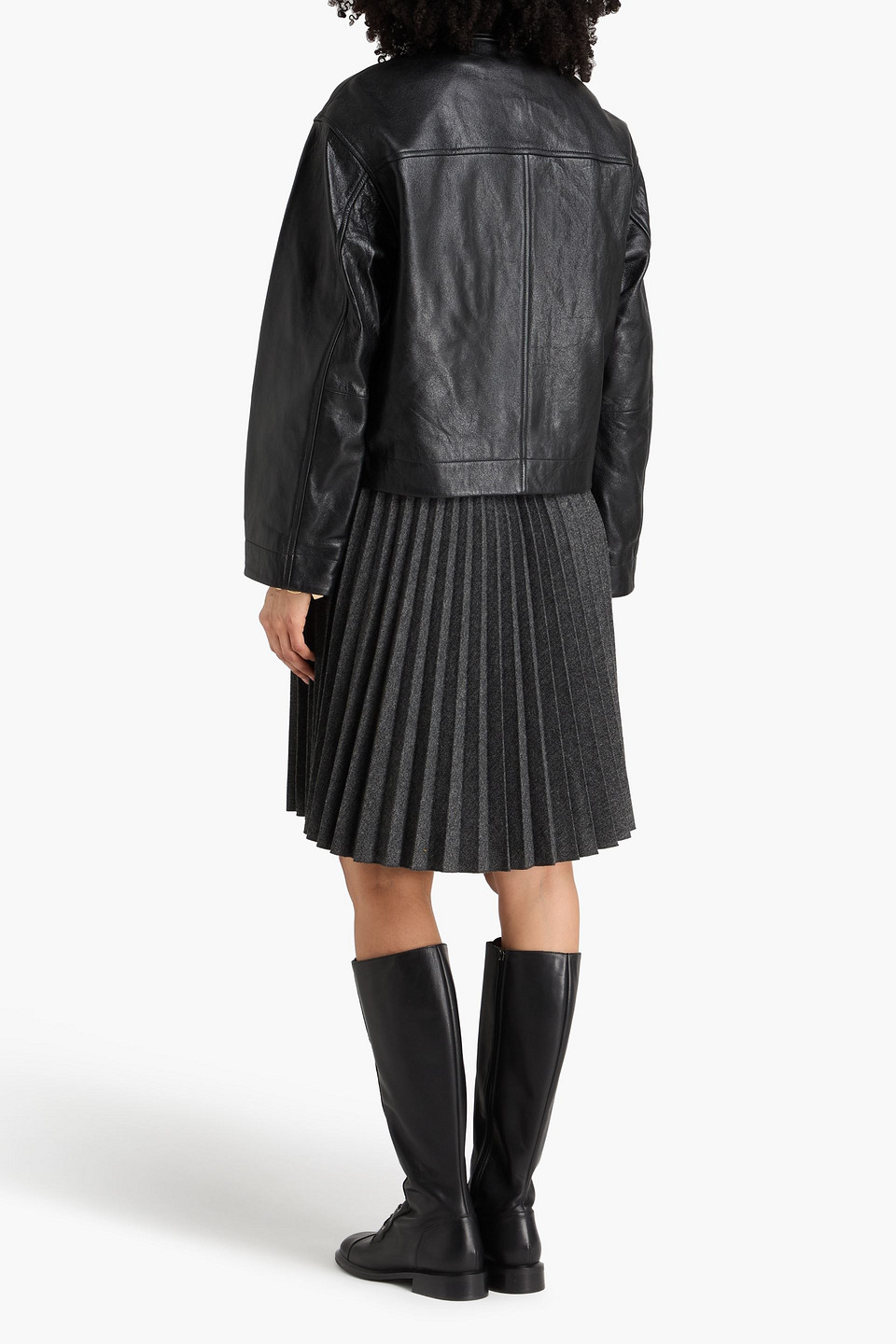  Rag & Bone - Nonie Leather Jacket - Black - Xxs 