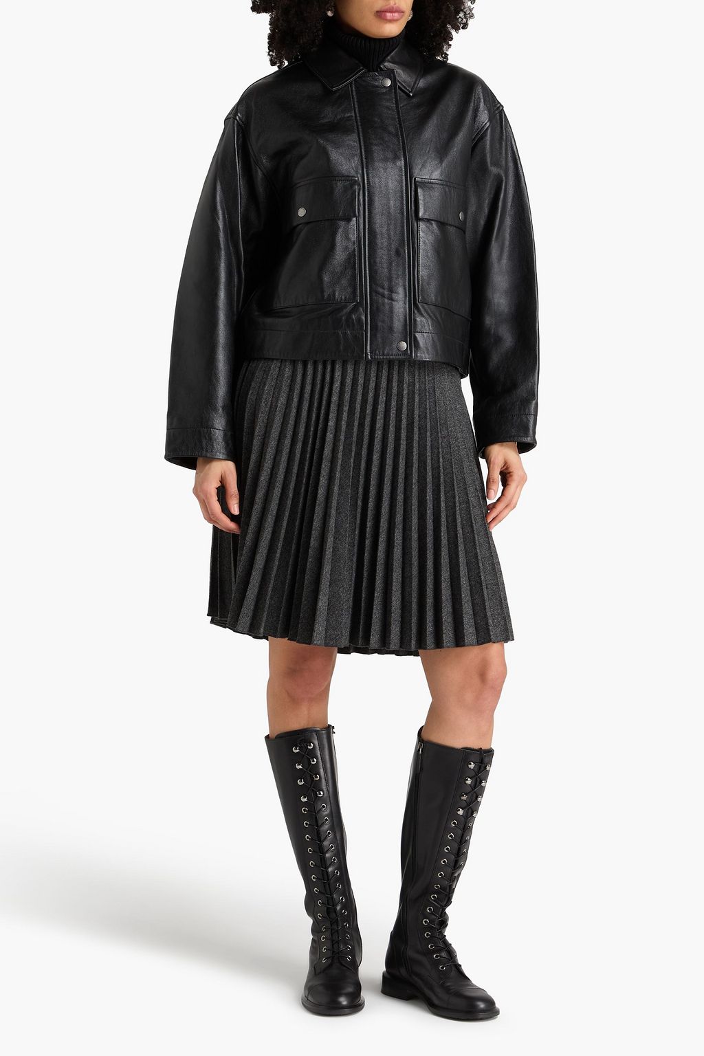 VERONICA DE PIANTE Cassidy leather jacket | THE OUTNET