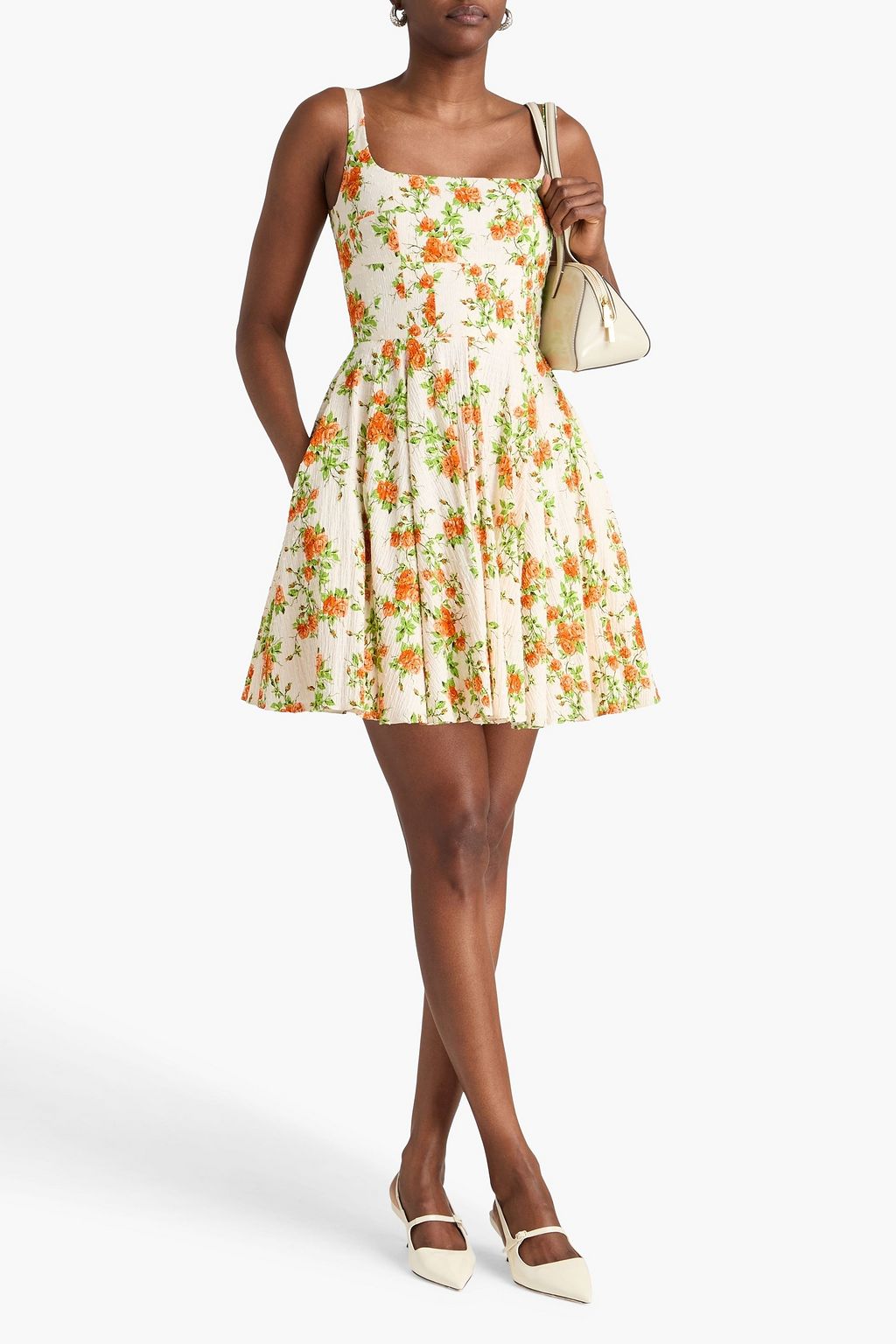 KHAITE Tate button-detailed woven mini dress | THE OUTNET