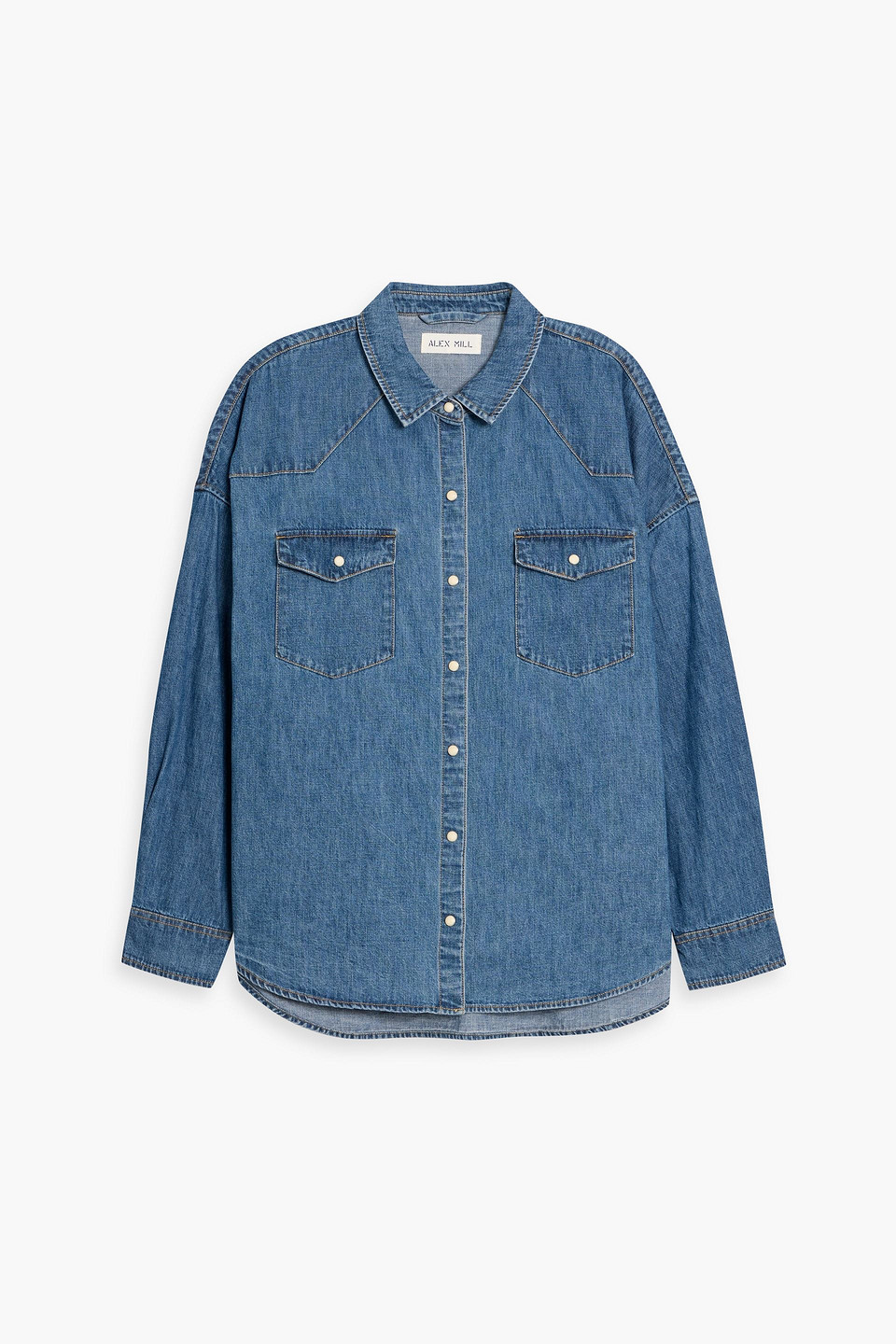 alex mill - santa fe denim shirt - blue - xl