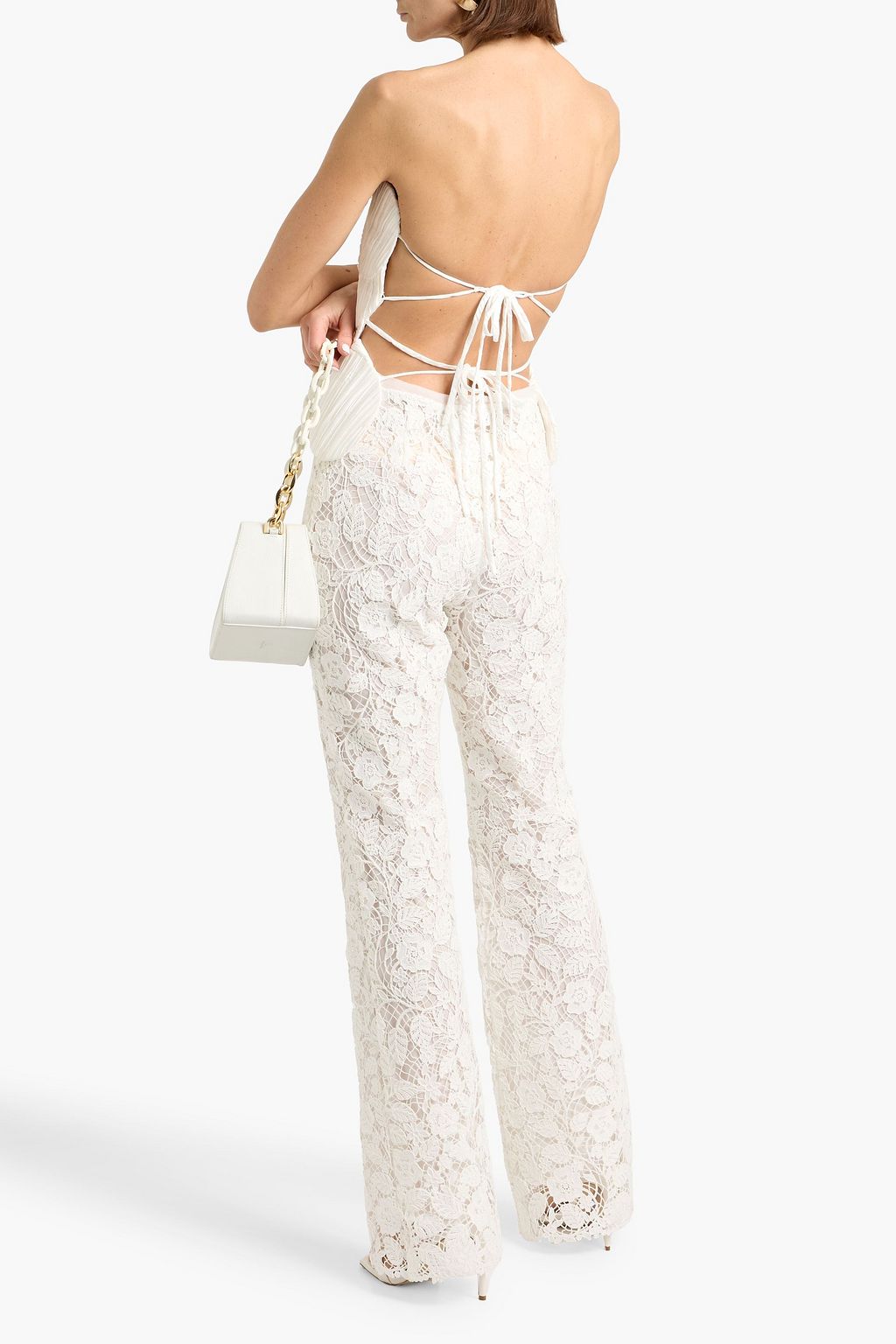 CULT GAIA Kaci corded lace straight-leg pants | THE OUTNET