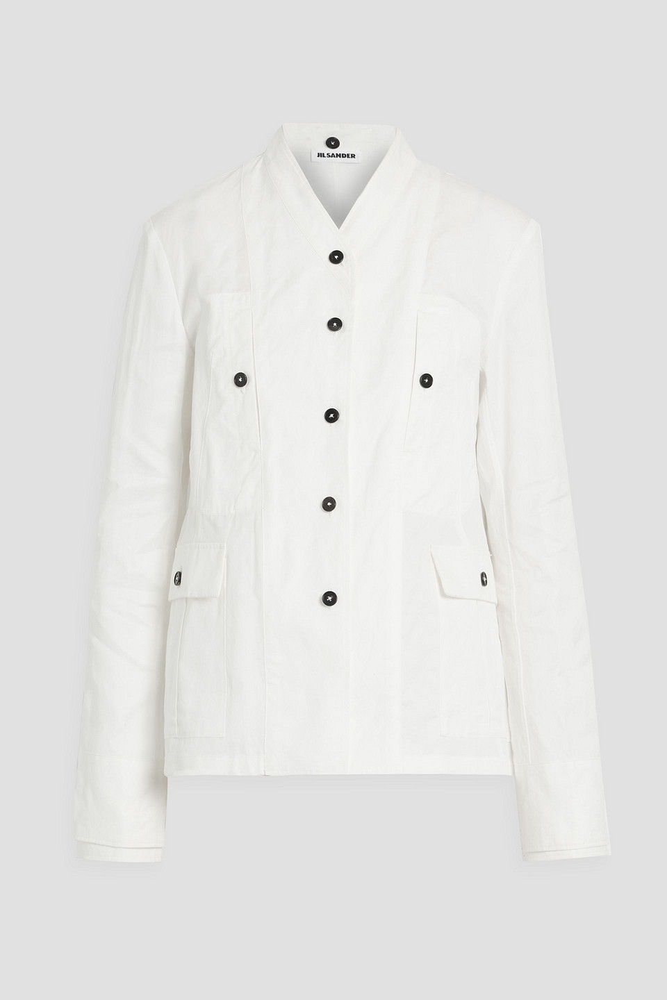 Jil Sander Cotton-twill And Poplin Jacket In White