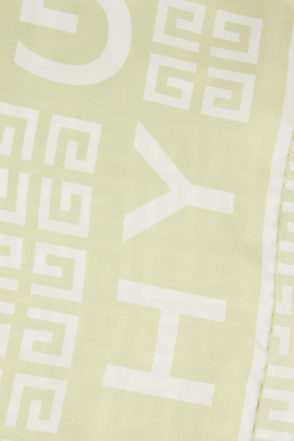 GIVENCHY Logo-print silk-twill scarf | THE OUTNET