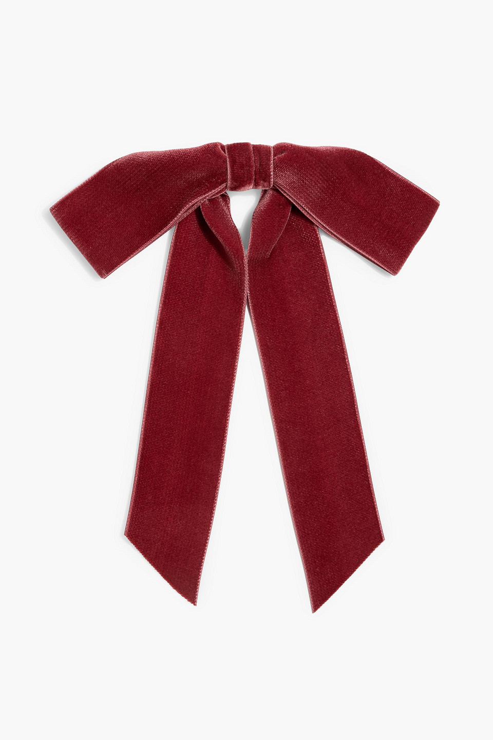 jennifer behr - velvet bow hair clip - pink - onesize