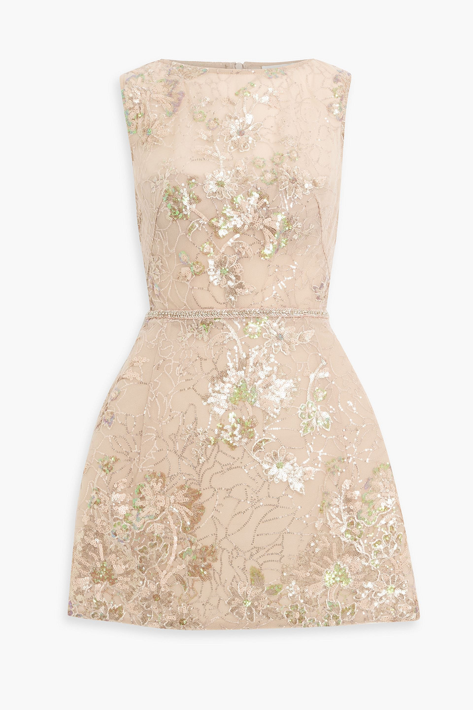 bronx and banco - embellished tulle mini dress - pink - uk 10