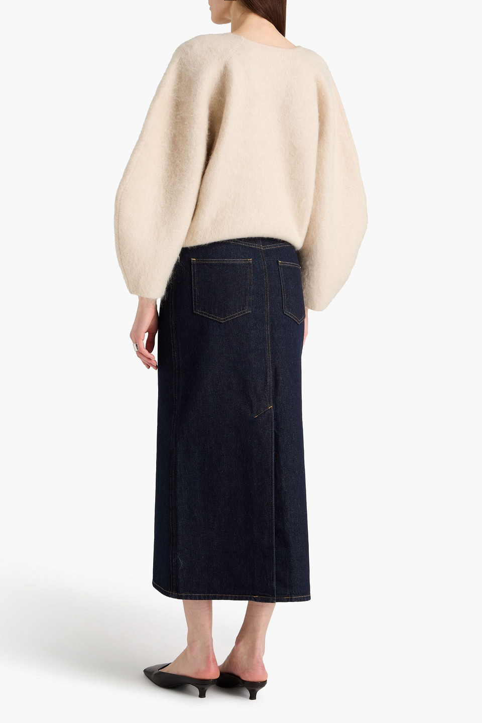  By Malene Birger - Pullover „milea“ Aus Einer Gebürsteten Wollmischung - Weiß - Xxs 