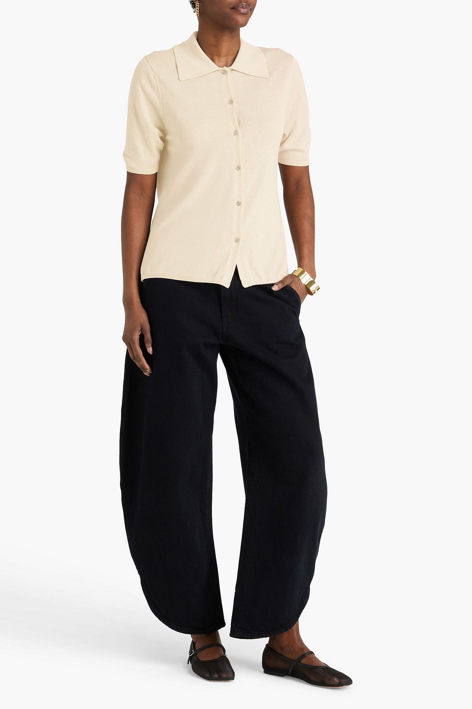  By Malene Birger - Lyocell-blend Shirt - White - L 