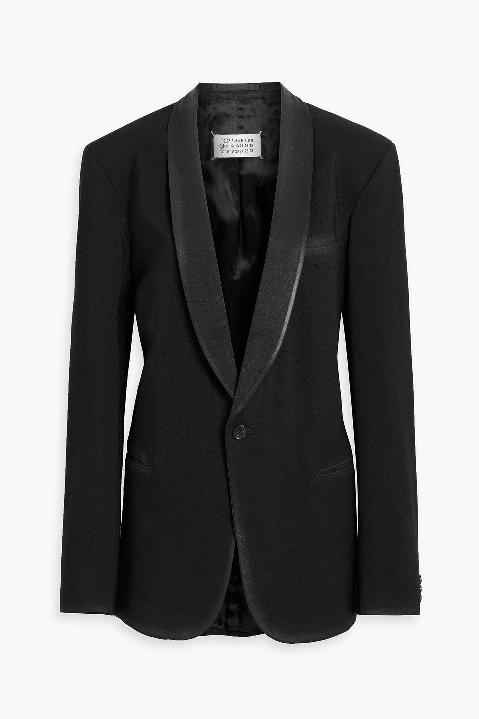 maison margiela - wool-crepe blazer - black - it 38