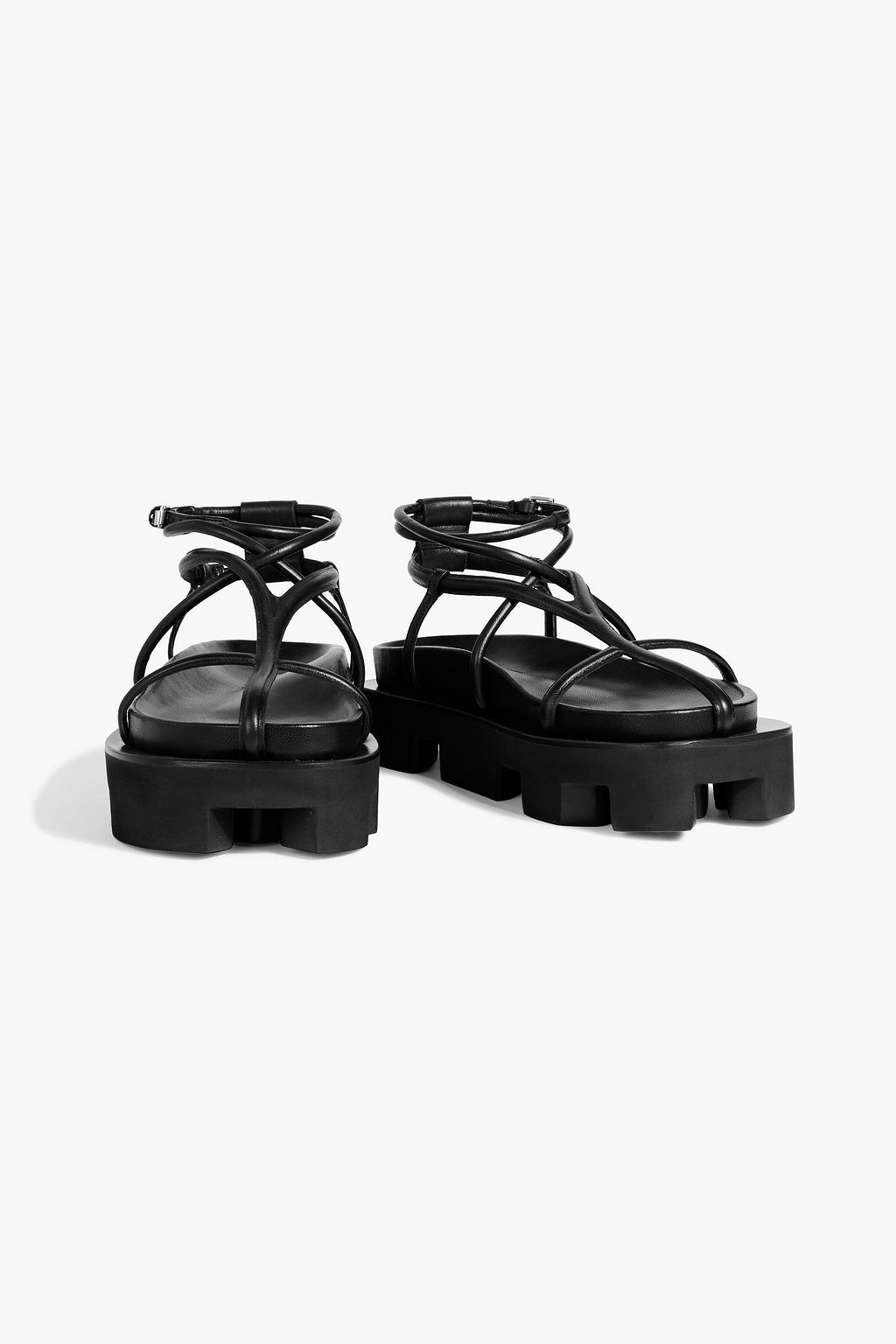 JIL SANDER Leather platform sandals | THE OUTNET