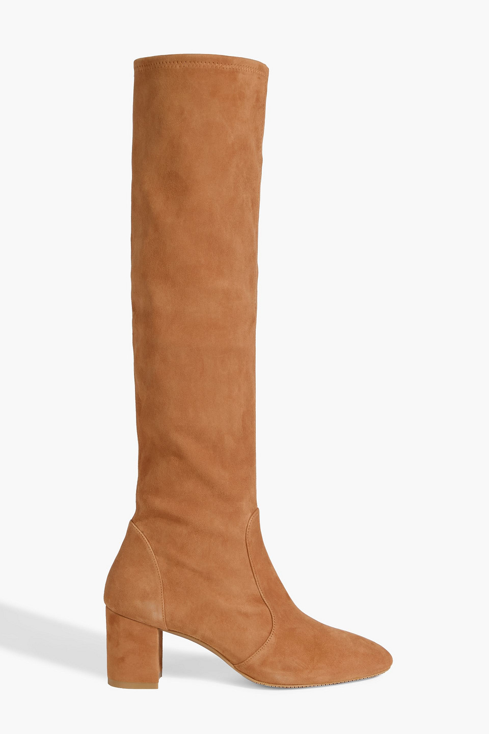 Stuart Weitzman Yuliana 60 Suede Knee Boots In Brown