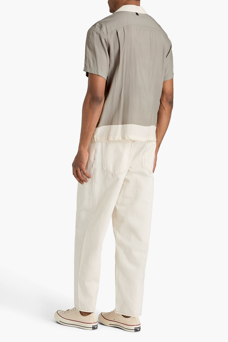  Rag & Bone - Zweifarbiges Hemd Aus Crêpe De Chine - Neutral - S 