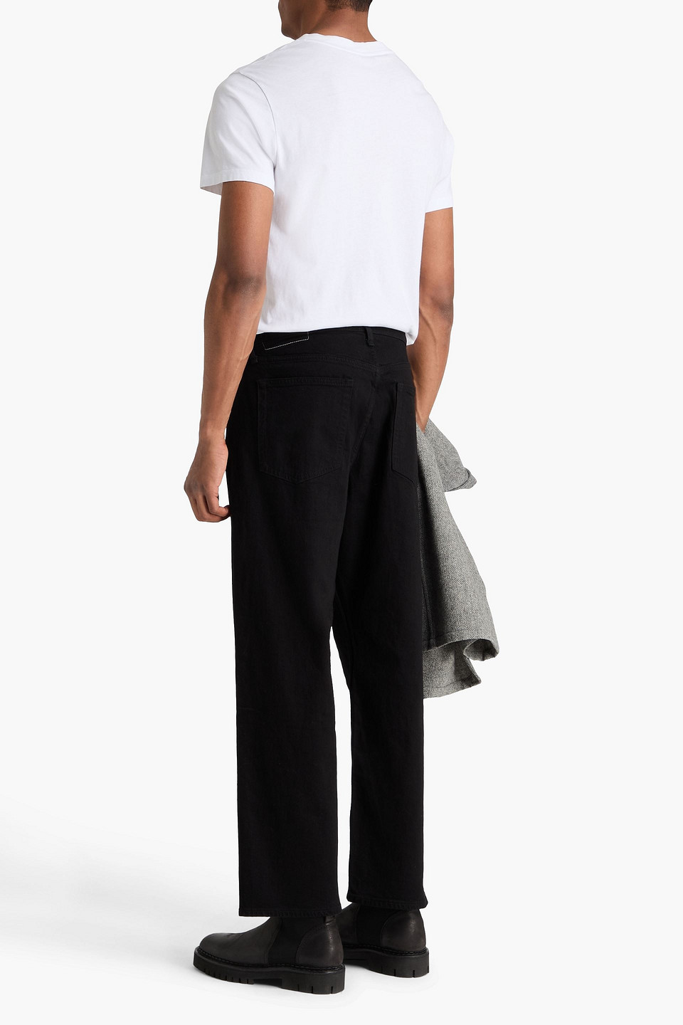  Rag & Bone - Rb 4 Straight Denim Jeans - Black - 30w/ 30l 