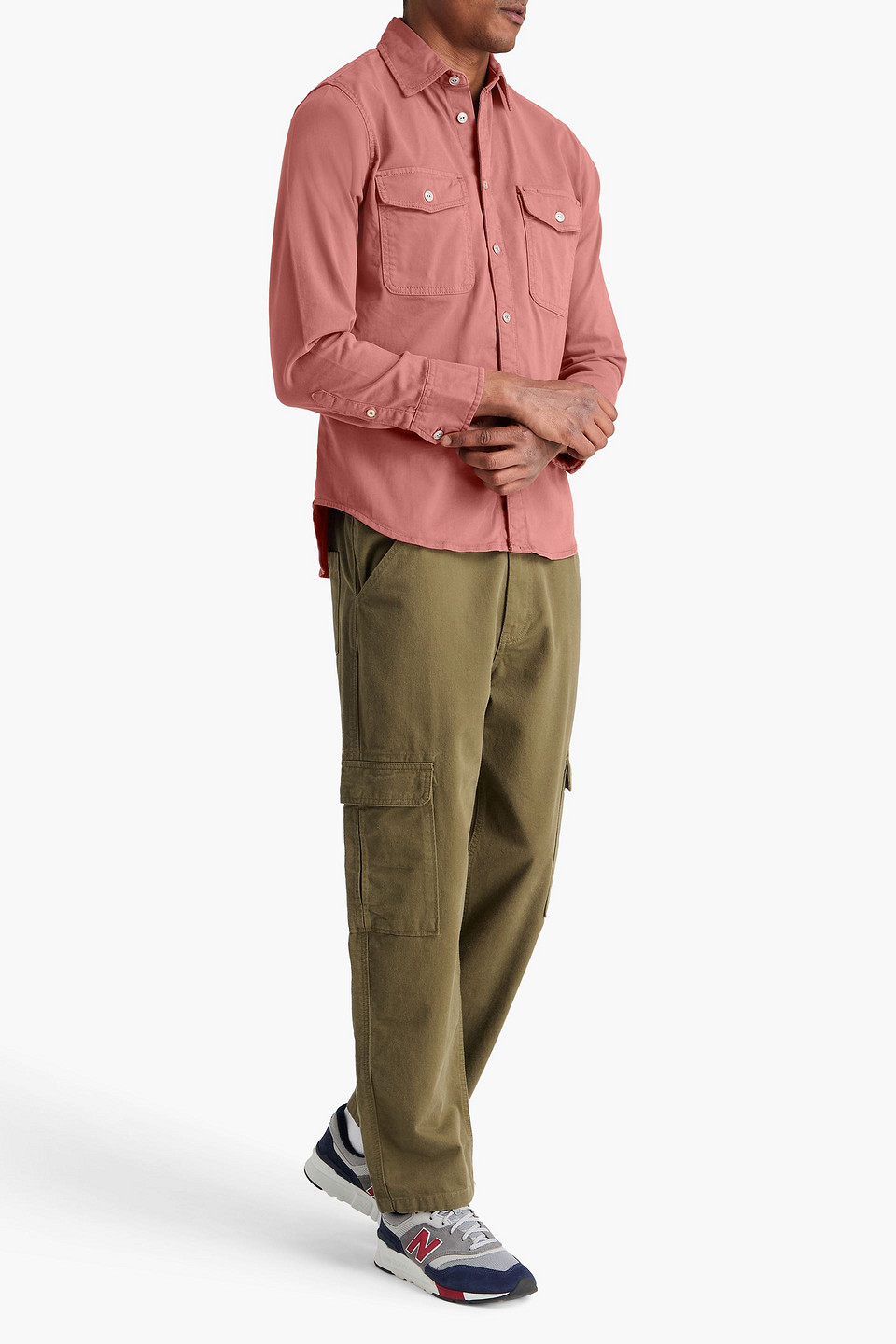  Rag & Bone - Cotton-blend Twill Overshirt - Pink - Xs 