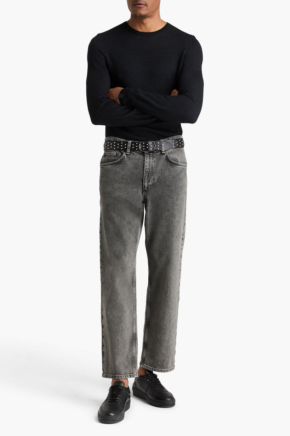  Rag & Bone - Rb 4 Straight Faded Denim Jeans - Gray - 28w/ 30l 