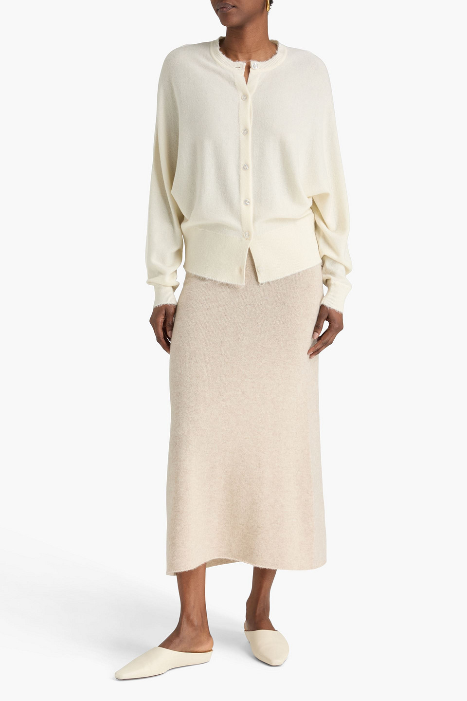  By Malene Birger - Cardigan „sao“ Aus Einer Woll-yakwollmischung - Weiß - M 