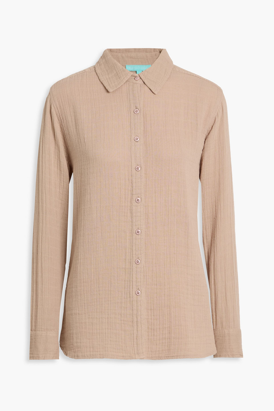 melissa odabash - tina cotton-gauze shirt - neutral - s
