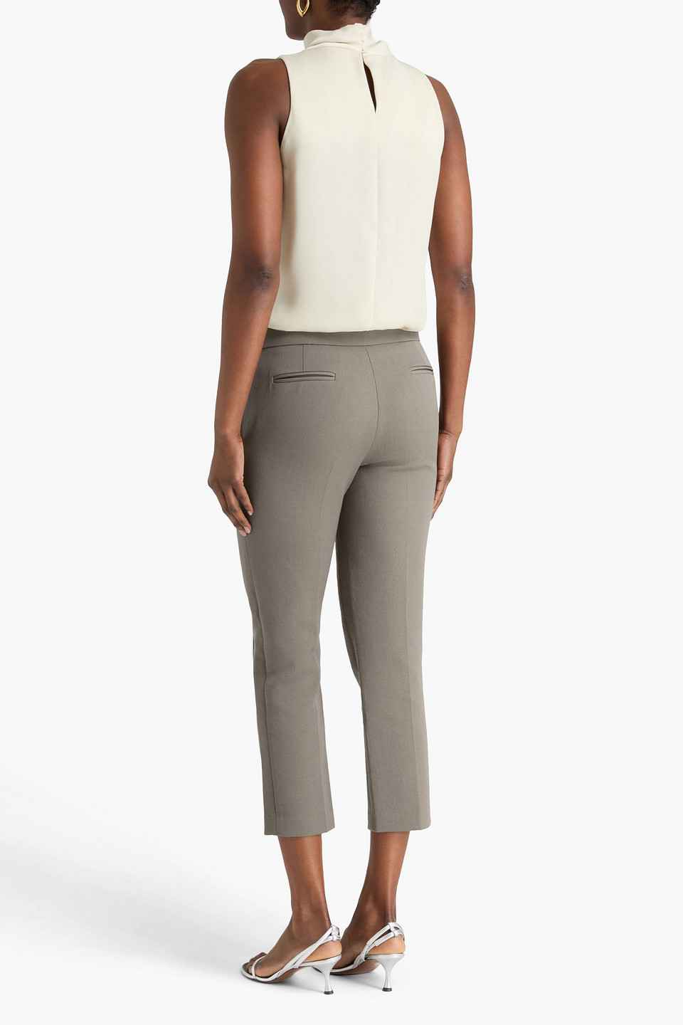  Alex Perry - Wool-blend Slim-leg Pants - Neutral - Uk/au 8 