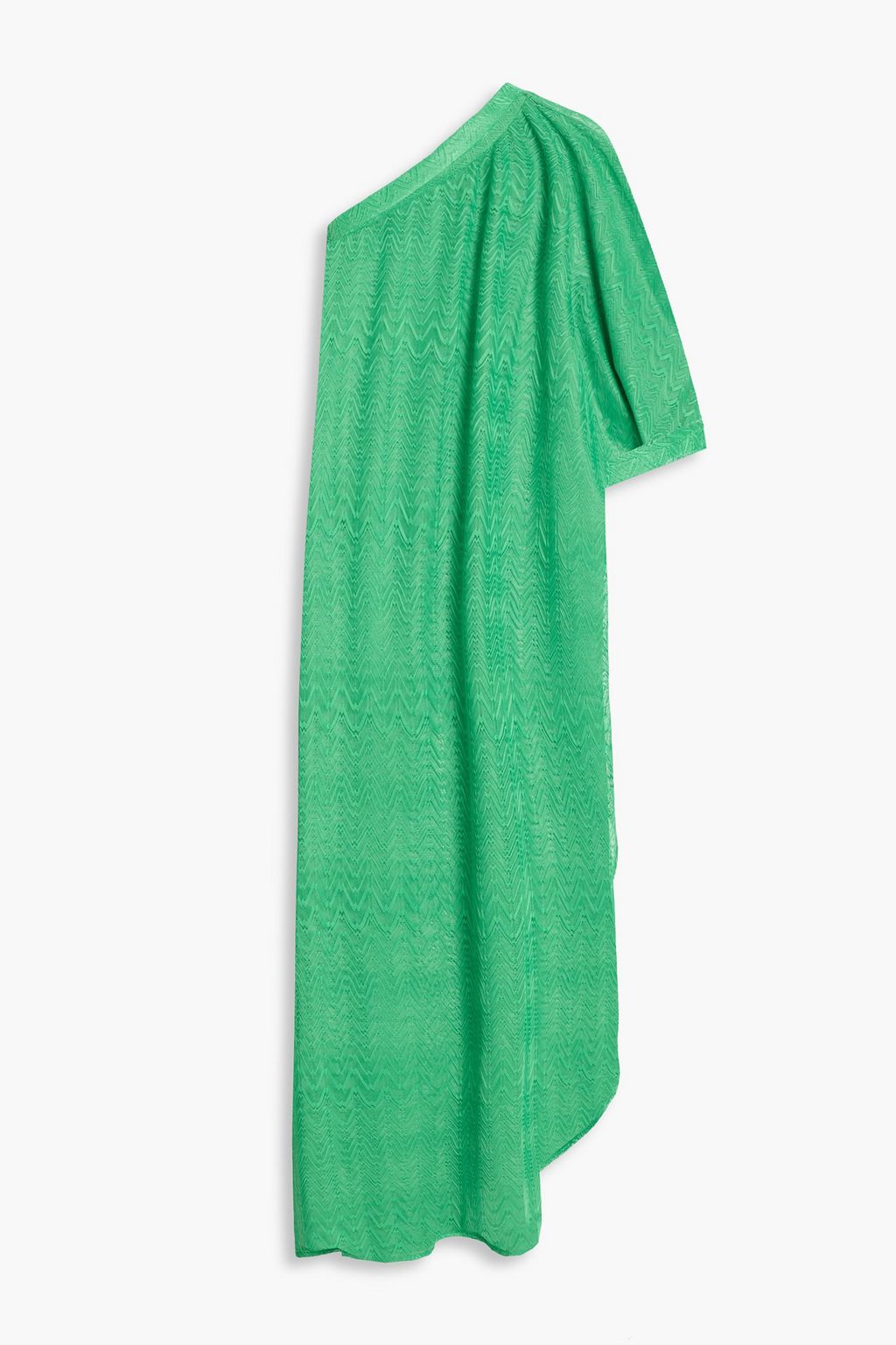 MELISSA ODABASH Savannah one-shoulder crochet-knit kaftan | THE OUTNET