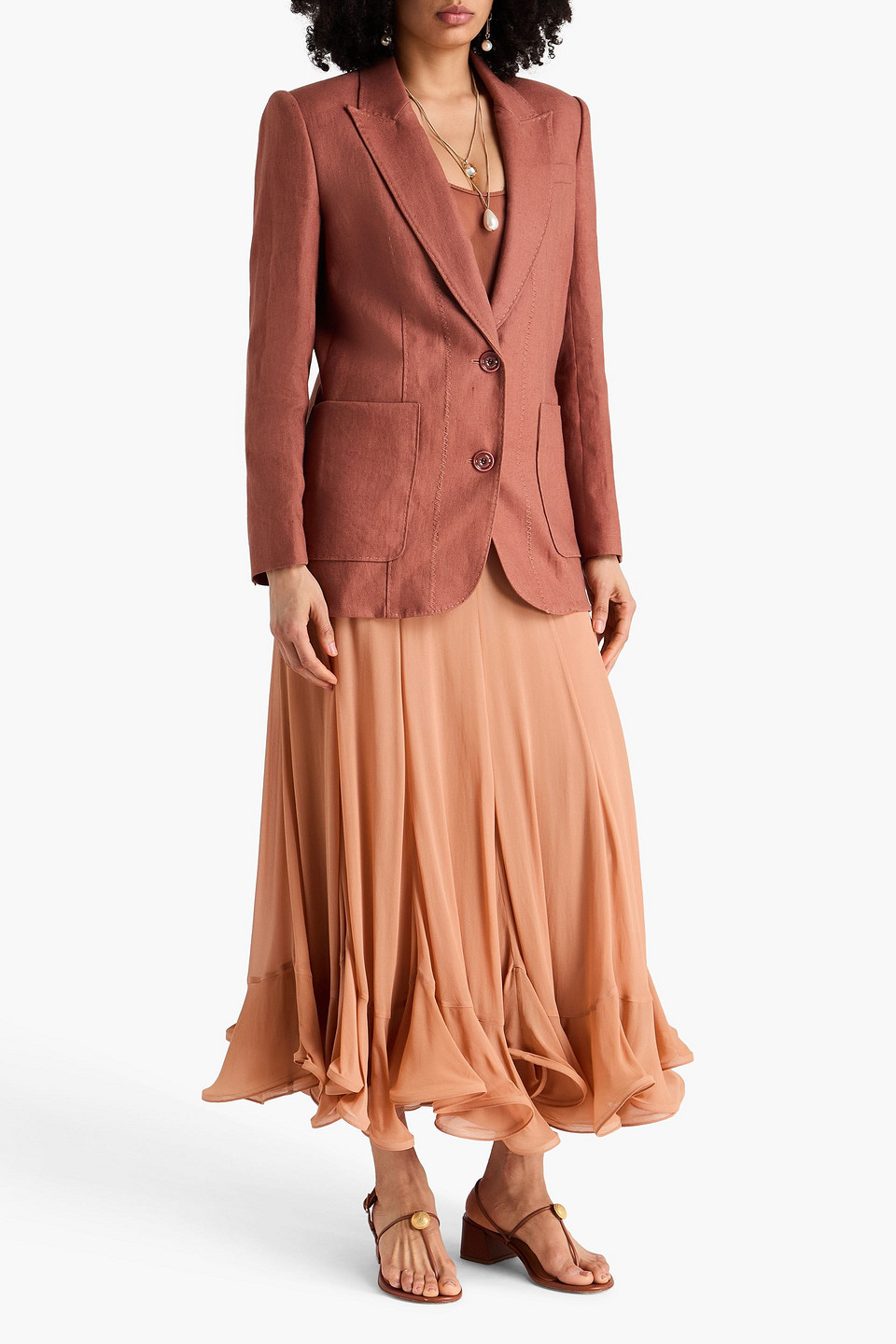  Zimmermann - Blazer Aus Leinen - Pink - 1 