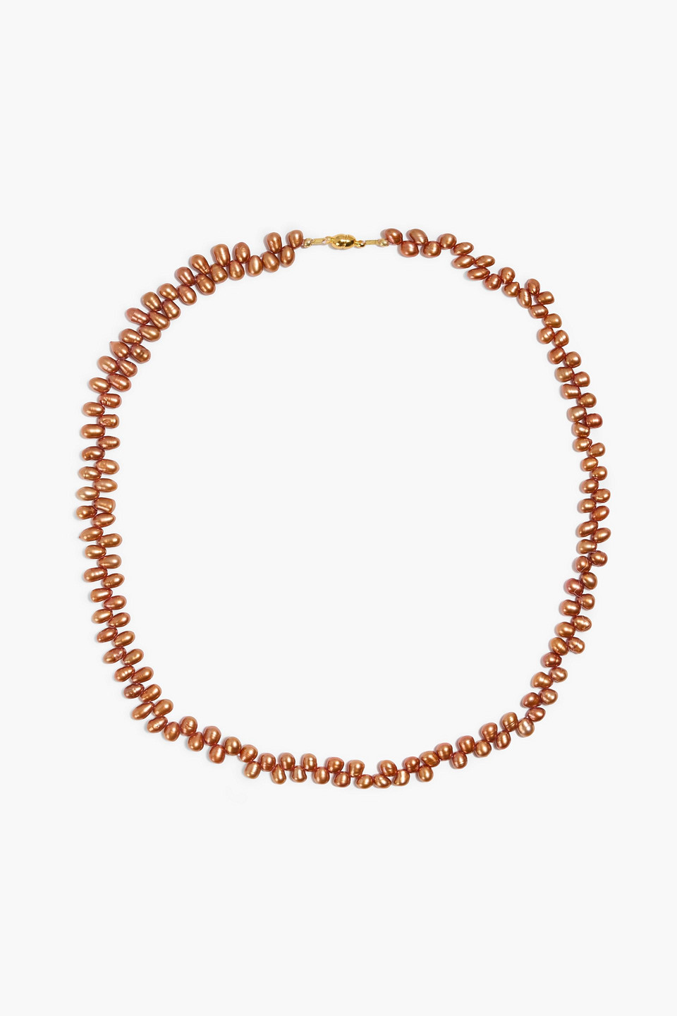 Jennifer Behr Penelope 18-karat Gold-plated Freshwater Pearl Necklace In Metallic