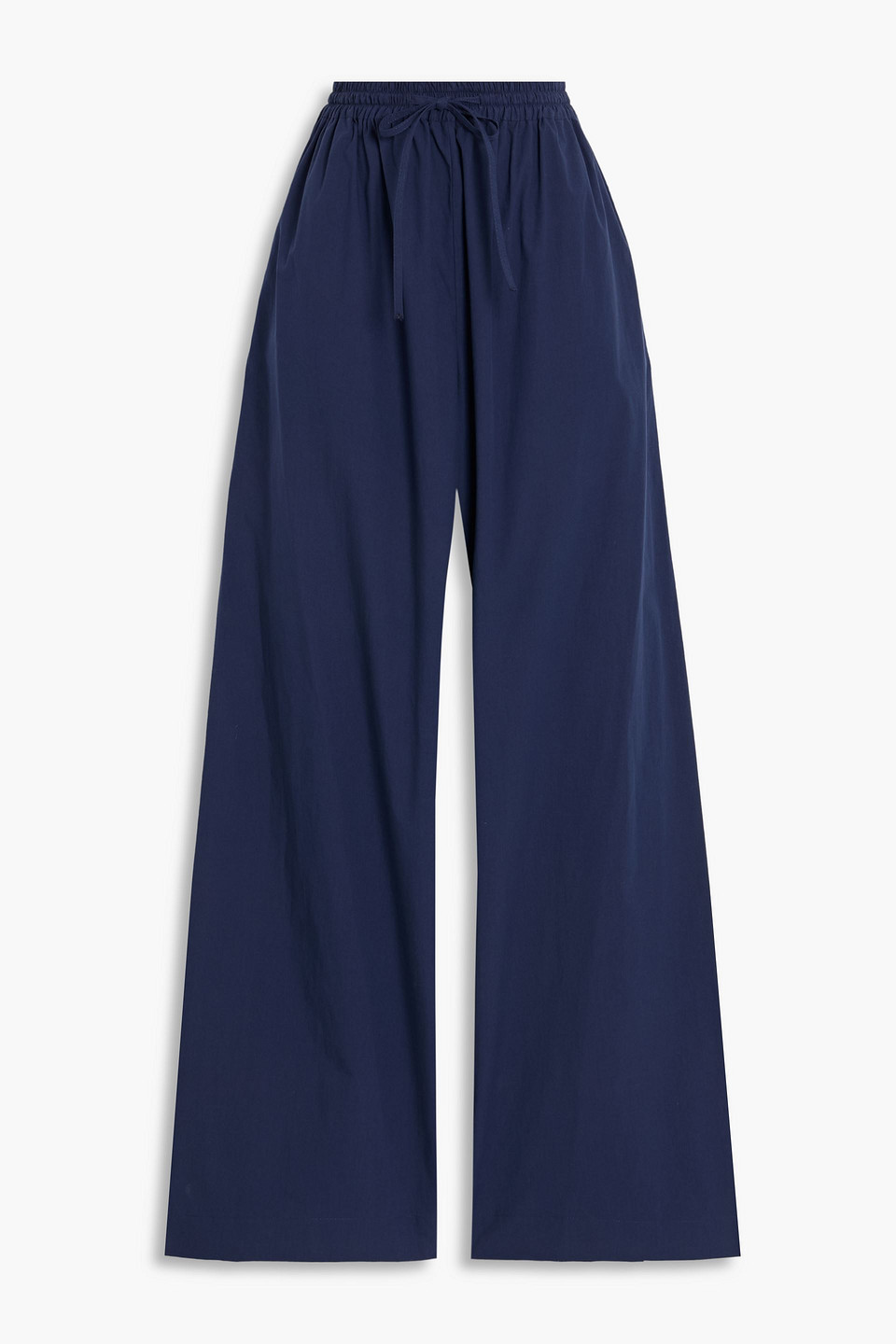 Matteau Cotton-poplin Straight-leg Pants In Blue