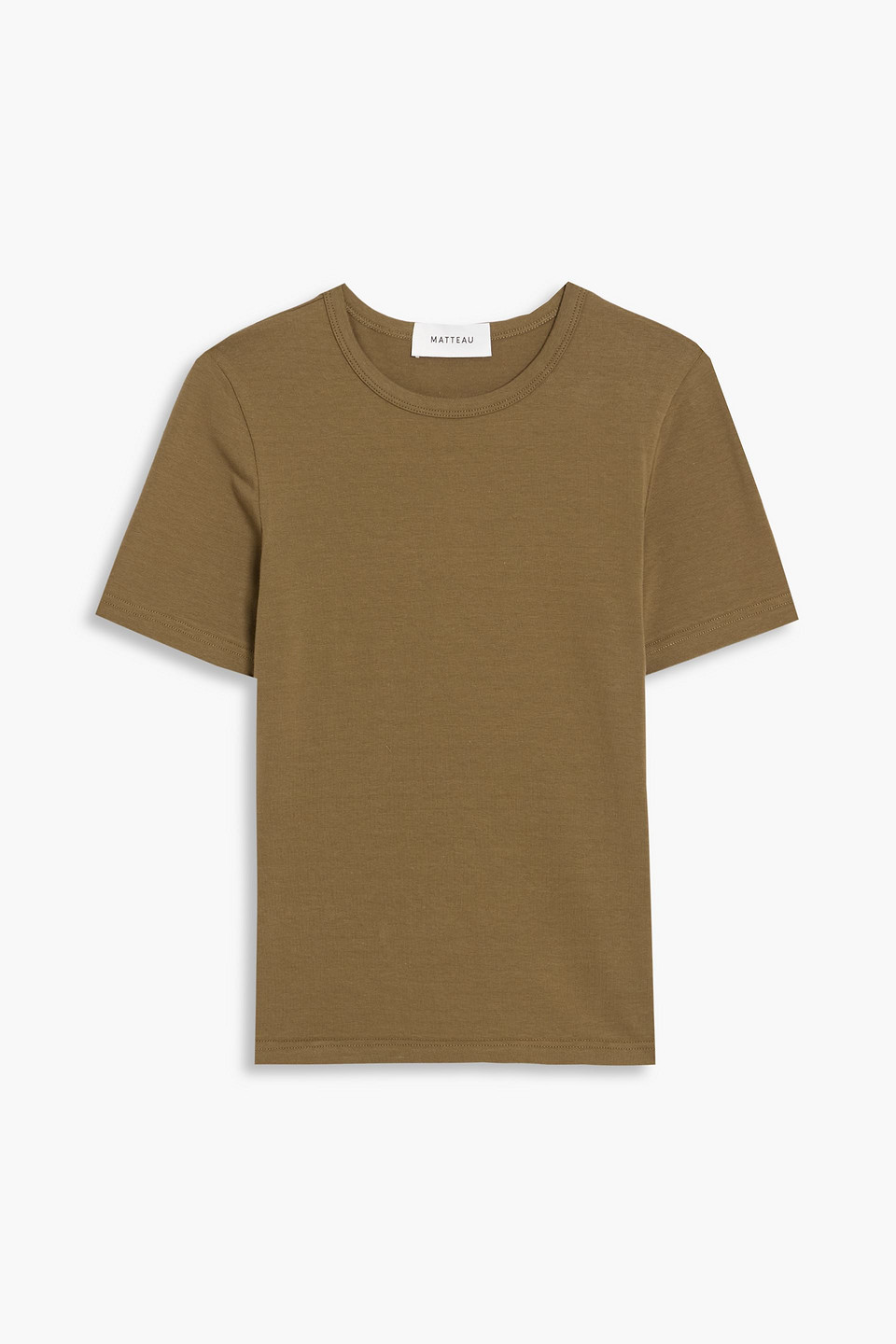 Matteau Stretch-cotton Jersey T-shirt In Gray