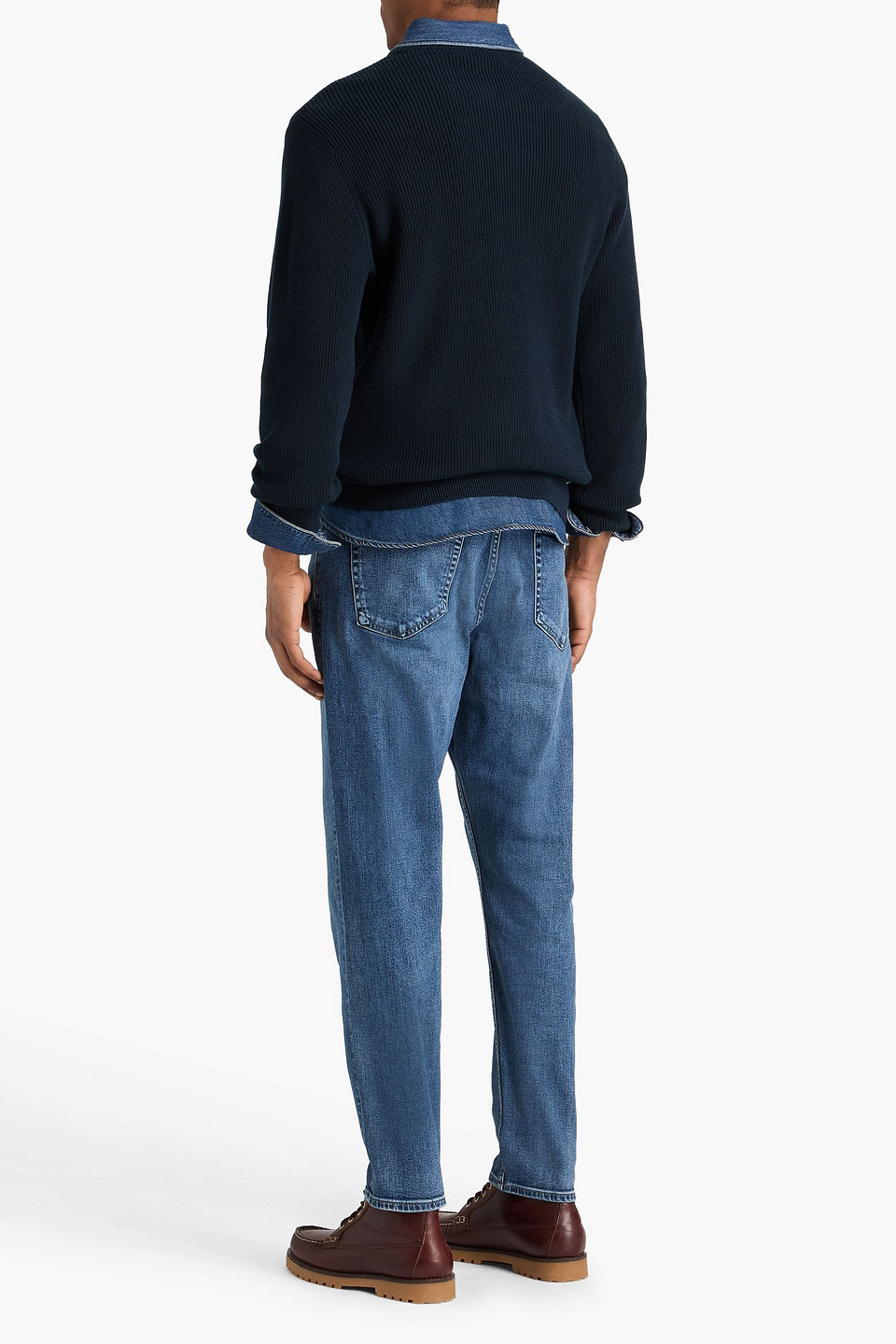  Rag & Bone - Gerippter Pullover Aus Baumwolle - Blau - L 