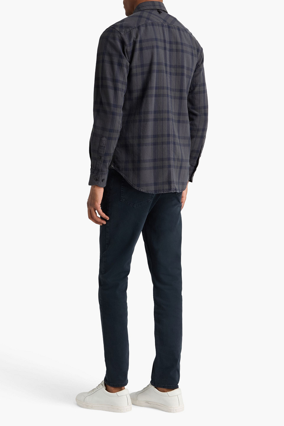  Rag & Bone - Hemd Aus Baumwollflanell Mit Karomuster - Grau - S 