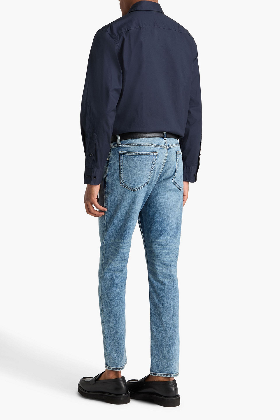  Rag & Bone - Griffin Stretch-cotton Poplin Shirt - Blue - Xs 