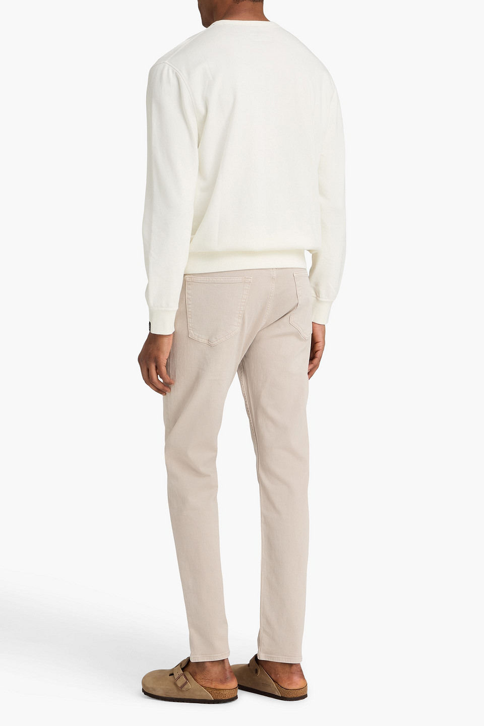  Rag & Bone - Sweatshirt „massey“ Aus Baumwollfrottee Mit Logoprint - Weiß - S 